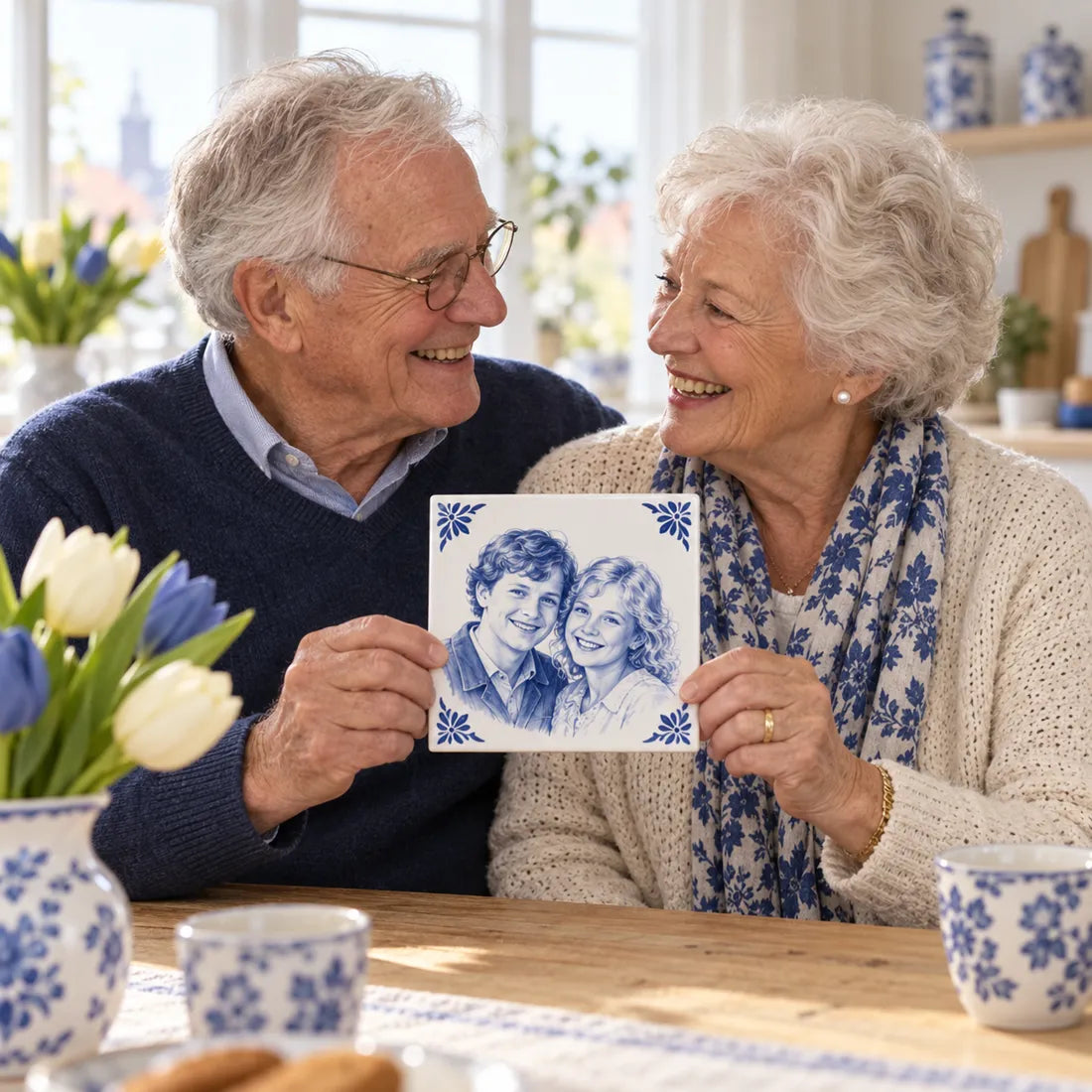 Al die jaren samen, als Delfts blauwe tegel